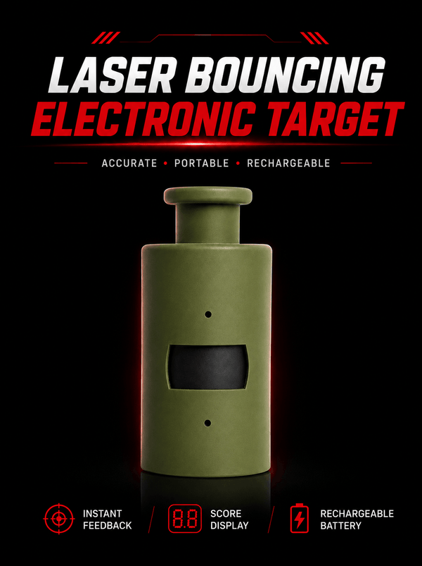 Laser Bouncing Electronic Shooting Target - Dry Fire Training & Simulation Game