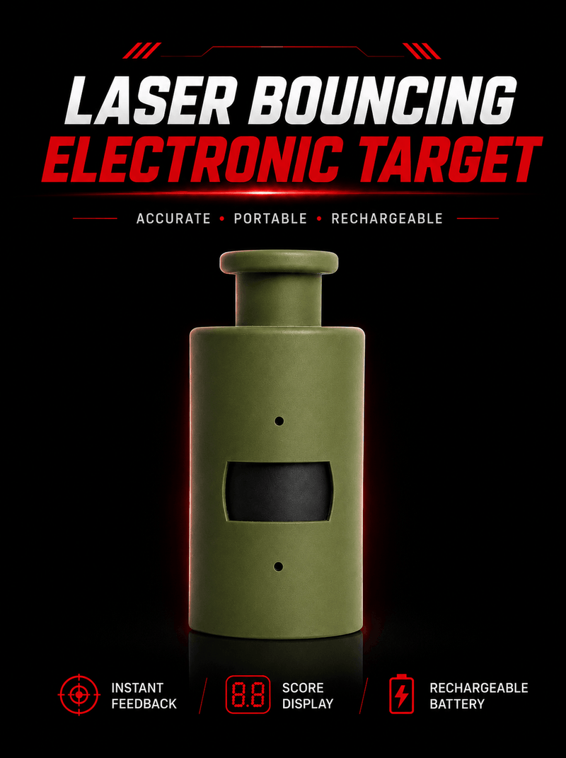 Laser Bouncing Electronic Shooting Target - Dry Fire Training & Simulation Game