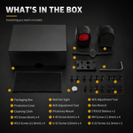 VPDOT D300X package contents, reflex sight and mounting hardware included