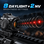 VPDOT D205X Red Dot Sight with Killflash | 2 MOA | Picatinny
