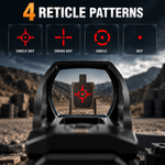 VPDOT D104X Rechargeable Red Dot Sight | USB-C Reflex | Picatinny