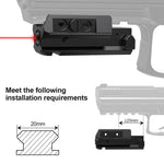 VPDOT VP2 laser sight 20mm picatinny rail universal mount installation requirements